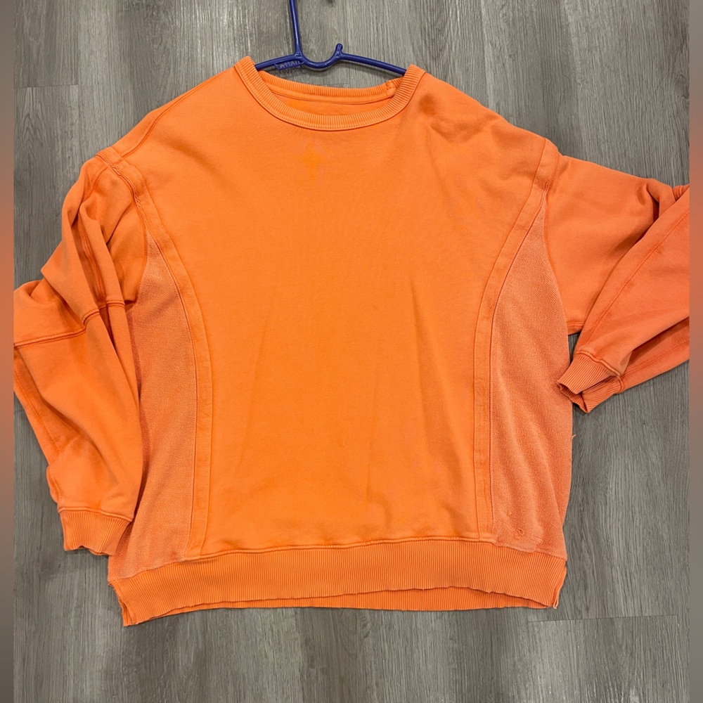 aerie Orange Crewneck Sweatshirt